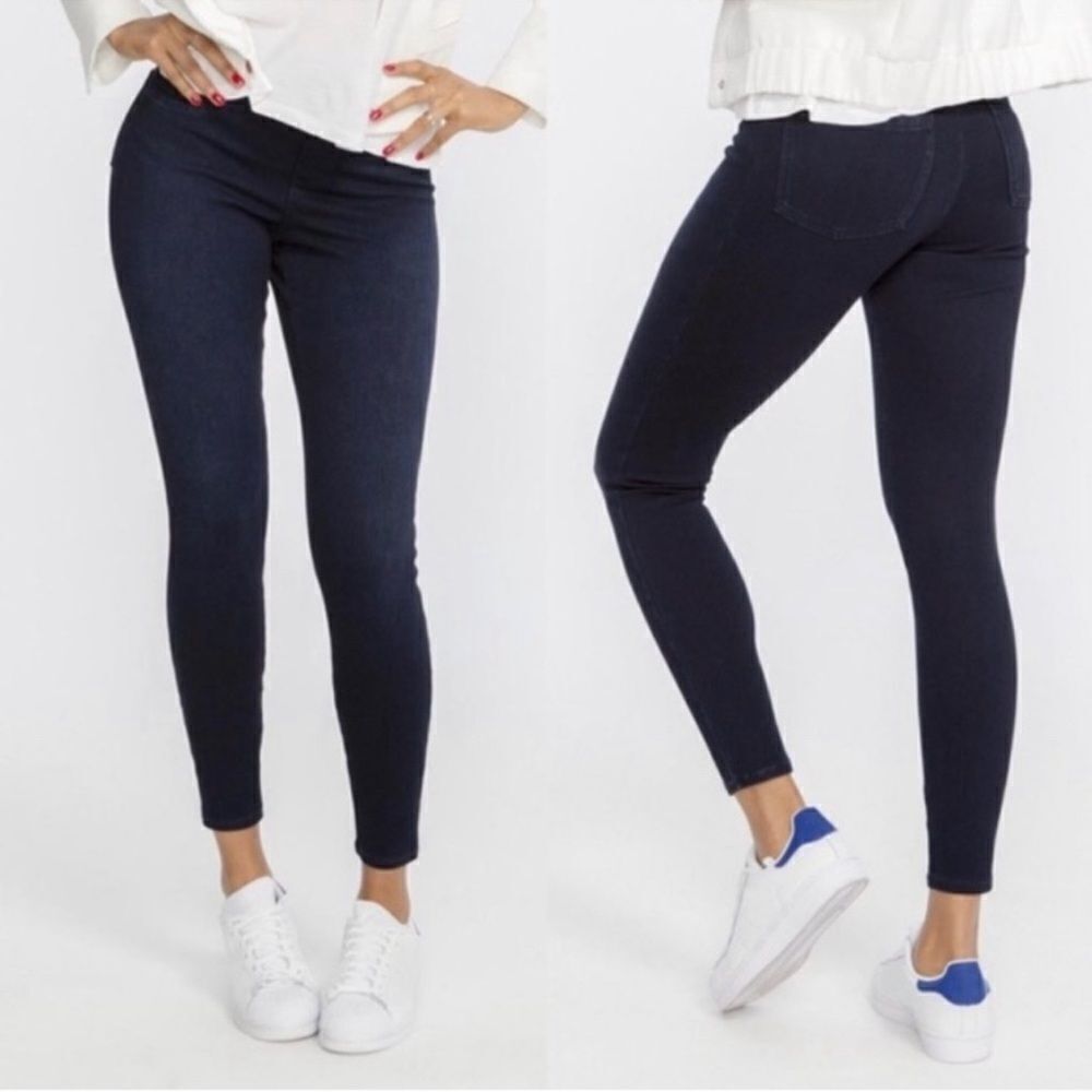 Spanx Jeanish Dark Wash Ankle Leggings Size Small
