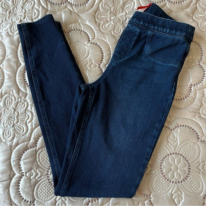 Spanx Jeanish Dark Wash Ankle Leggings Size Small