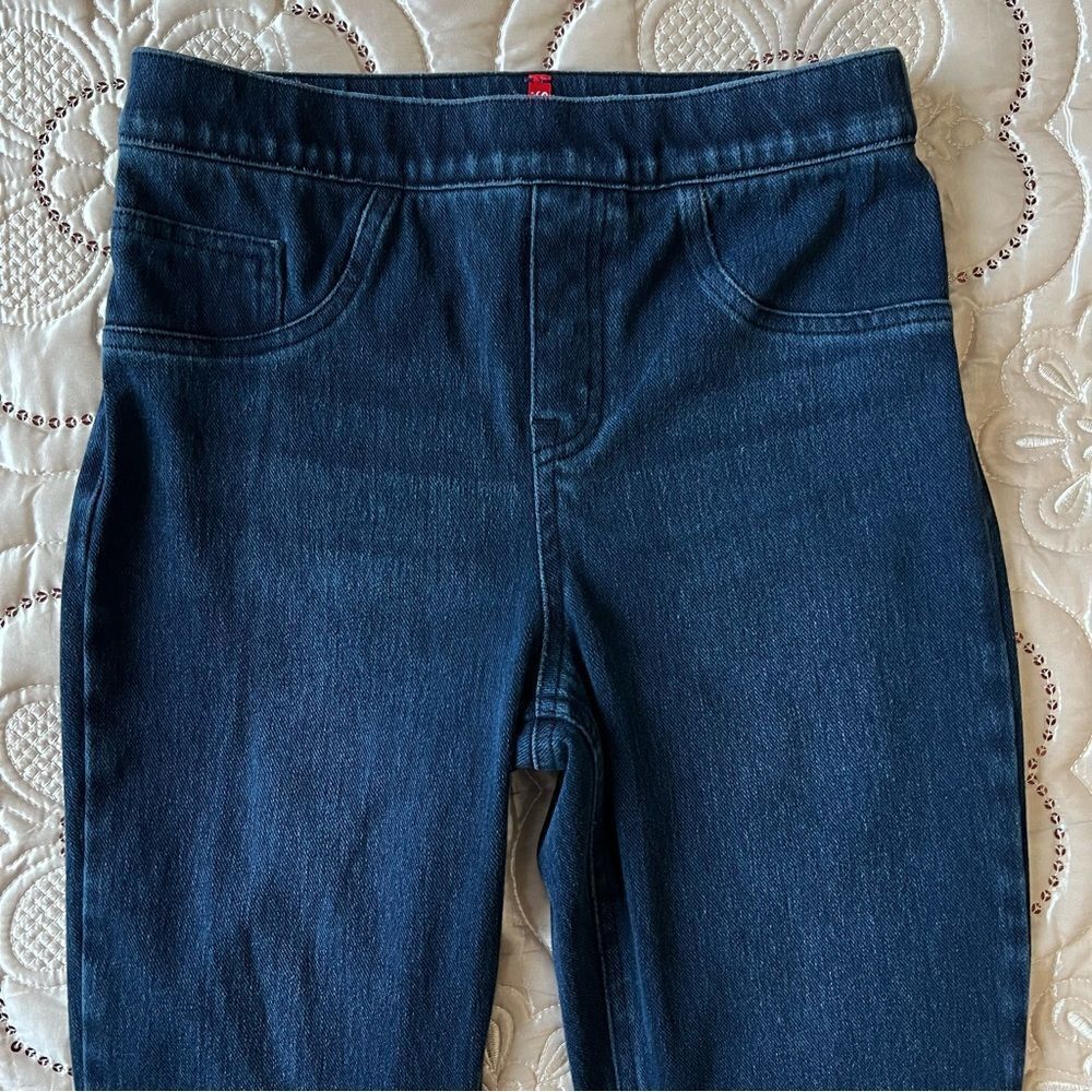 Spanx Jeanish Dark Wash Ankle Leggings Size Small