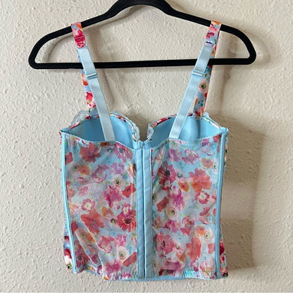Victoria's Secret Very Sexy Floral Lace Balconette Corset Top NEW Size Medium