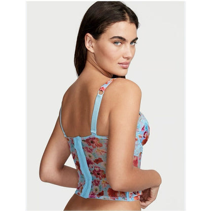 Victoria's Secret Very Sexy Floral Lace Balconette Corset Top NEW Size Medium