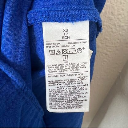 Old Navy Sleeveless Shirred Maxi Dress  Women Tanzanite Blue Cotton NEW Size XS