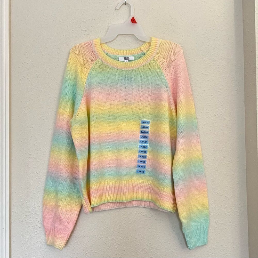 BB Dakota by Steve Madden Wool Blend Ombre Sweater NEW Size Large