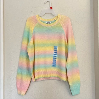 BB Dakota by Steve Madden Wool Blend Ombre Sweater NEW Size Large