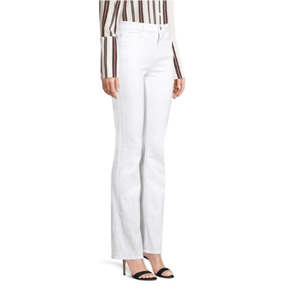 FRAME Le Mini Boot Jeans in White Size 28 Full Length
