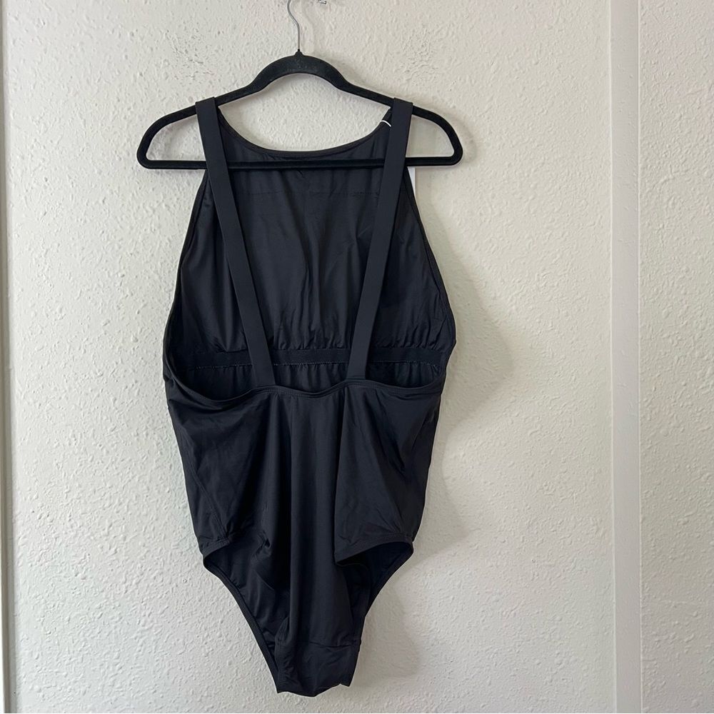 Andie Montauk Black Low Back One Piece Swimsuit NEW Size XXXL High Neck