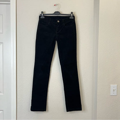 J. Crew City Fit Black Corduroy Pants Size 26R