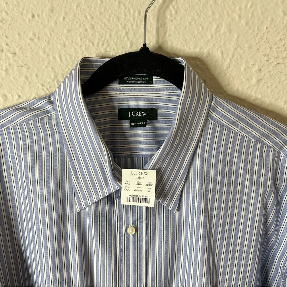J. Crew Striped Long Sleeve Button Down Shirt Mens NEW Size XL