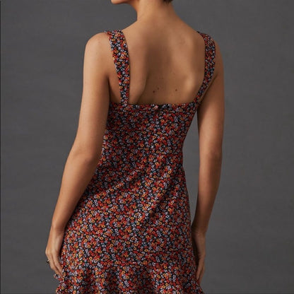Anthropologie Hutch Ditsy Floral Corset Mini Dress
