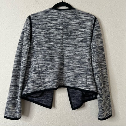 Ann Taylor Open Front Tweed Blazer Jacket Size Medium