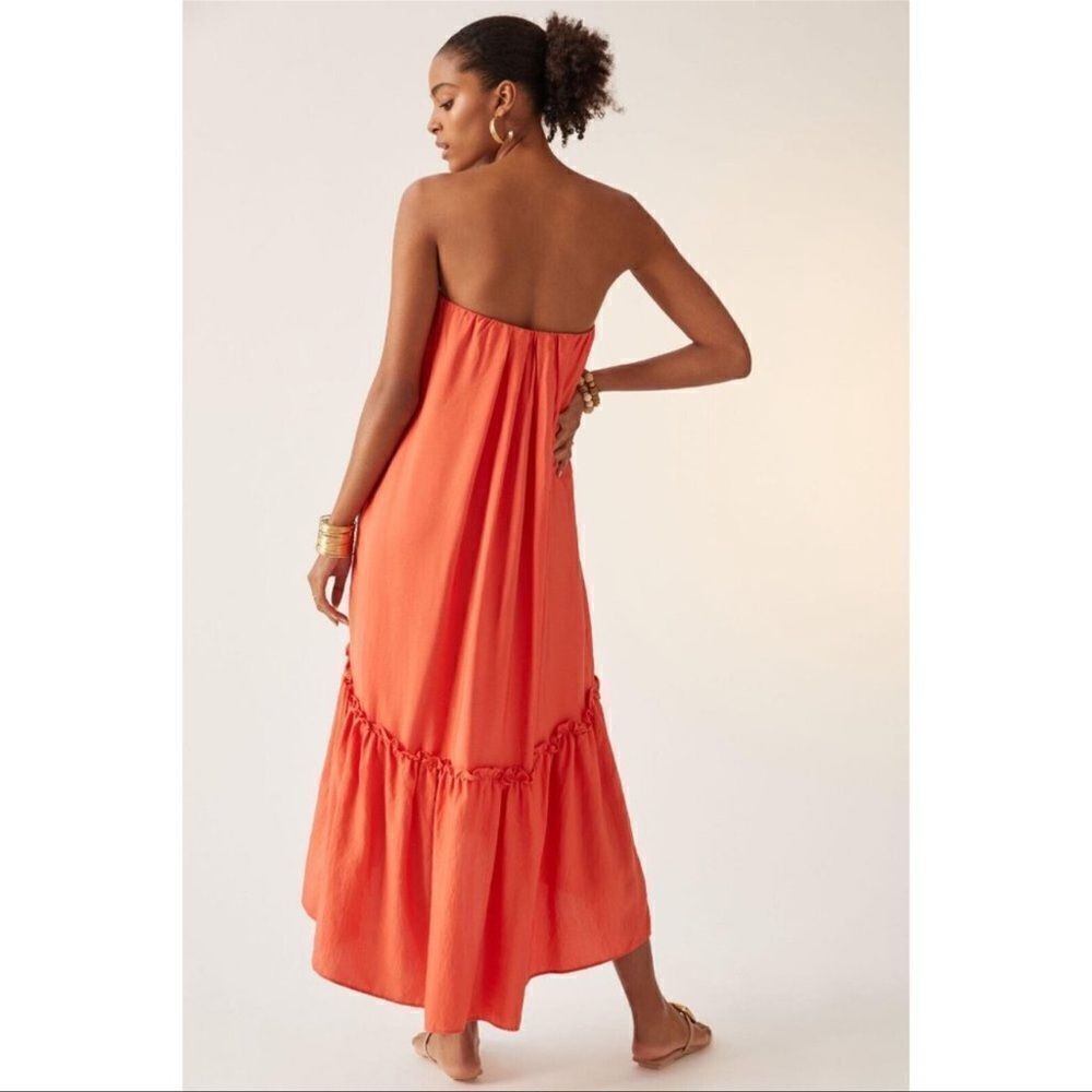 Anthropologie Strapless Maxi Dress NEW Size Medium
