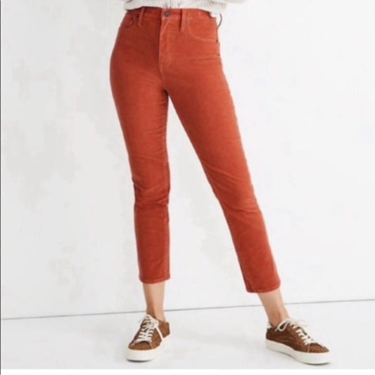 Madewell Corduroy Classic Straight Leg Jean Pants NEW Size 35