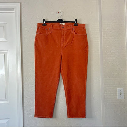 Madewell Corduroy Classic Straight Leg Jean Pants NEW Size 35