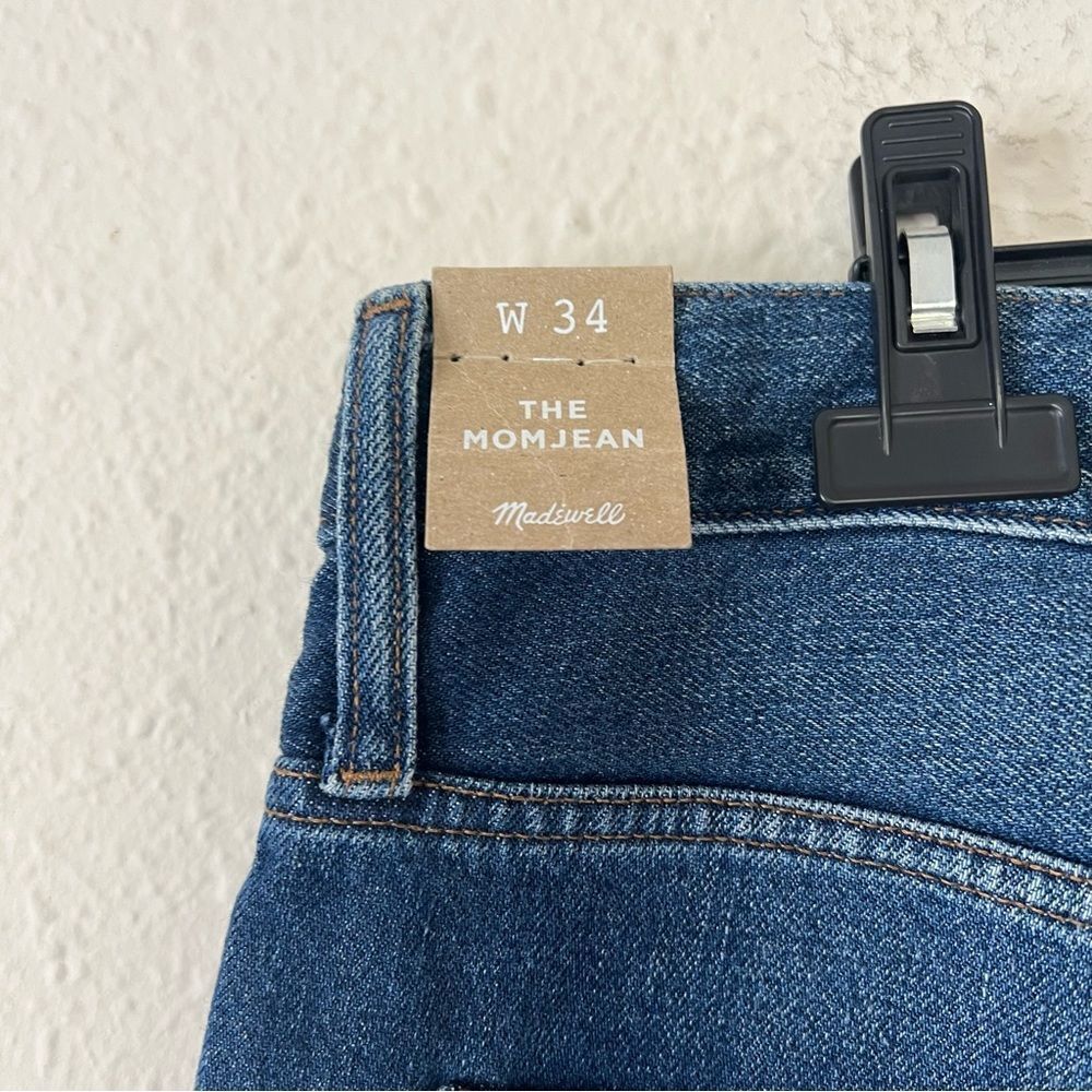 Madewell High Rise The Mom Jean NEW Size 34 Medium Wash