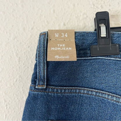 Madewell High Rise The Mom Jean NEW Size 34 Medium Wash