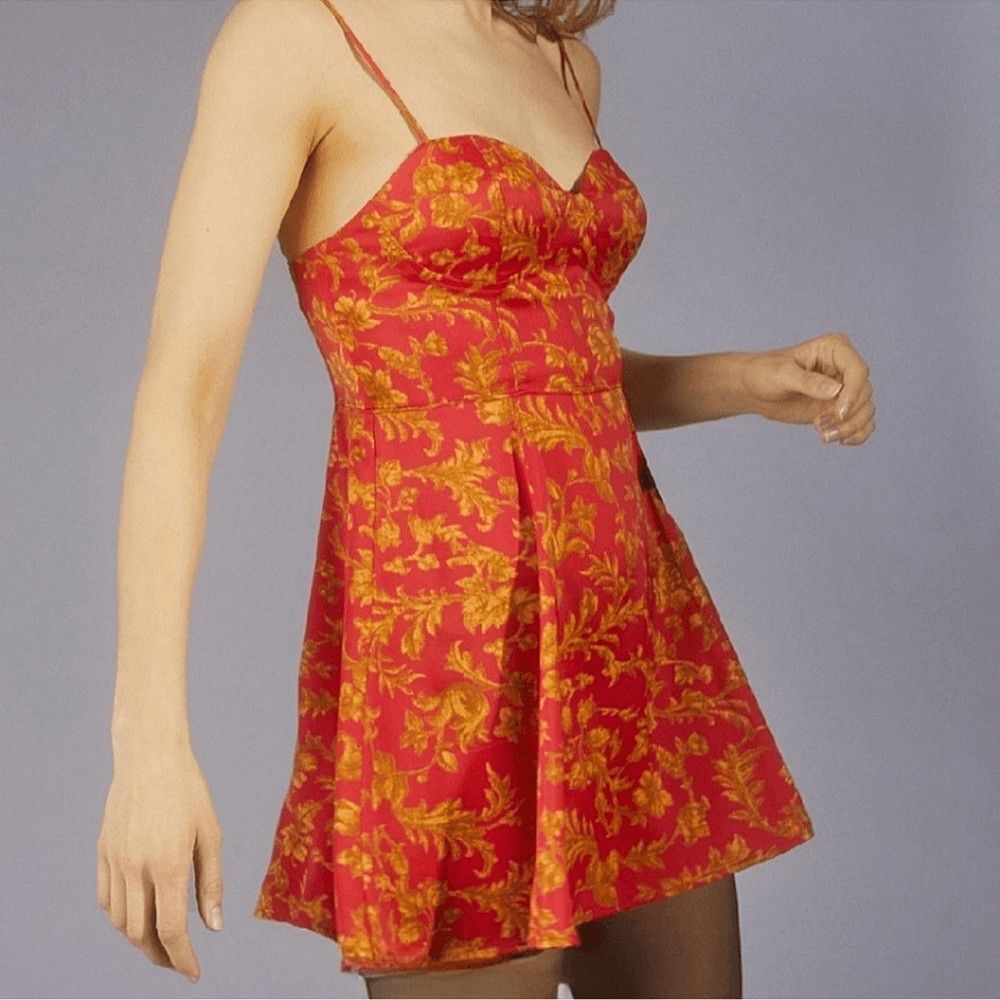 Urban Outfitters Orion Bustier Floral Mini Dress Size XS