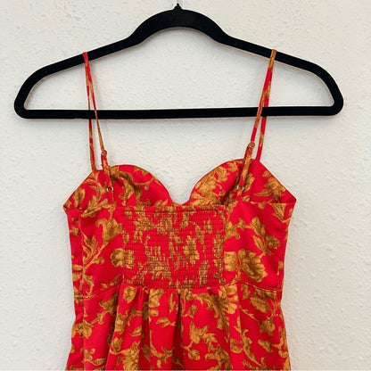 Urban Outfitters Orion Bustier Floral Mini Dress Size XS