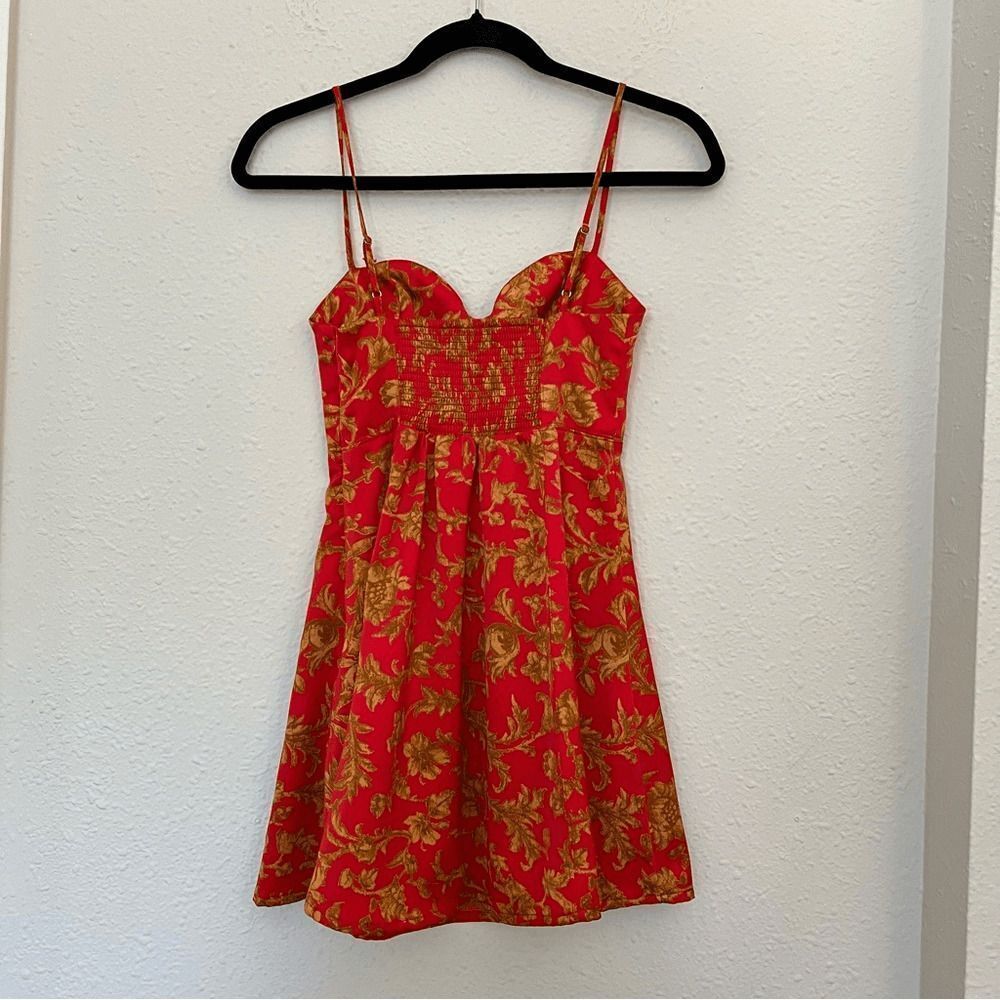 Urban Outfitters Orion Bustier Floral Mini Dress Size XS