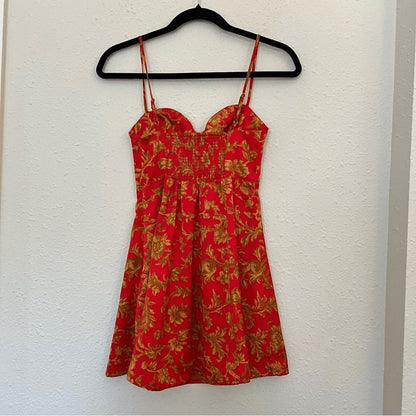 Urban Outfitters Orion Bustier Floral Mini Dress Size XS