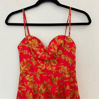 Urban Outfitters Orion Bustier Floral Mini Dress Size XS