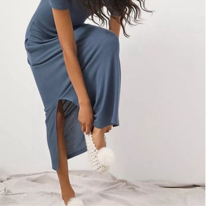 Anthropologie Emma Waffle Maxi Tee Dress NEW Size Small
