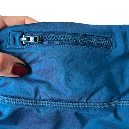 Athleta Tidal Swim Skirt in Blue Size Small