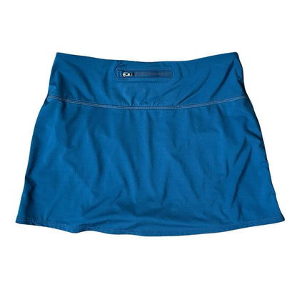 Athleta Tidal Swim Skirt in Blue Size Small