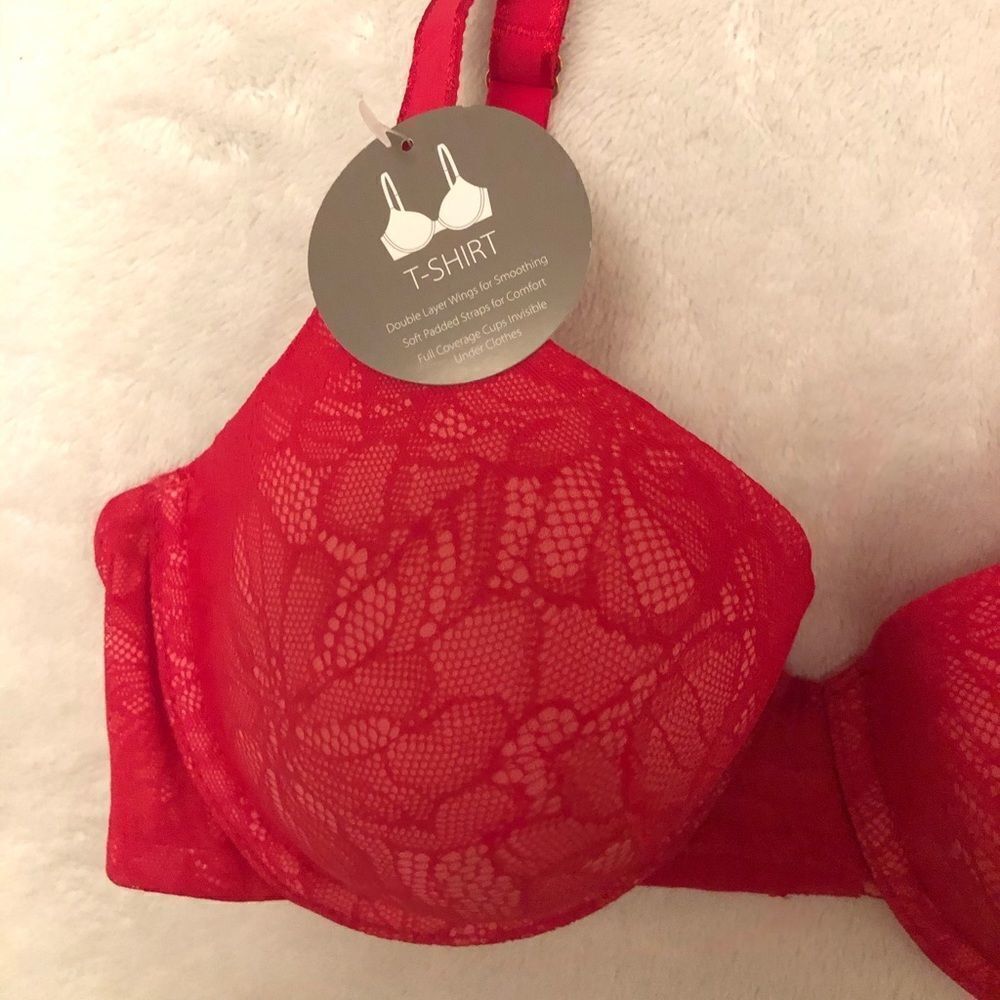 NWT Women’s Pink All Over Lace Push Up Bra