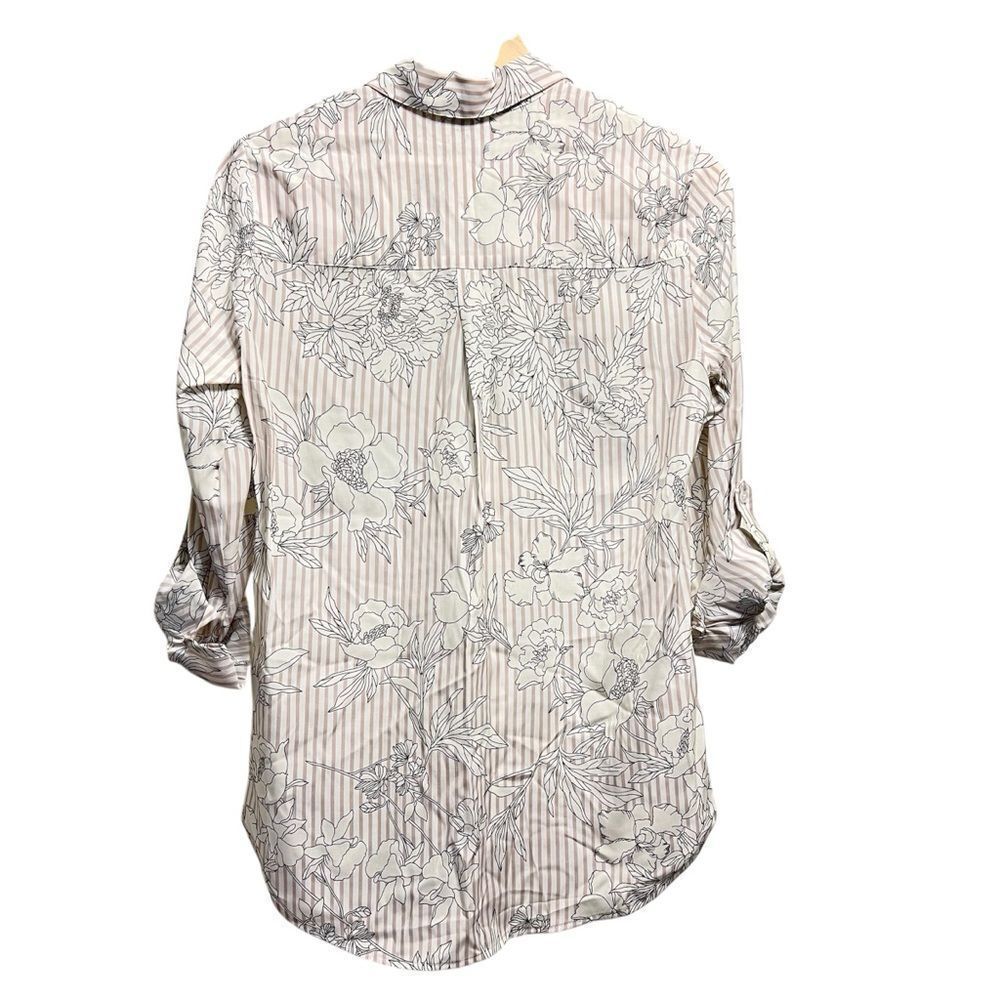 Express The City Shirt Silky Floral Button Down Shirt NEW Size XS