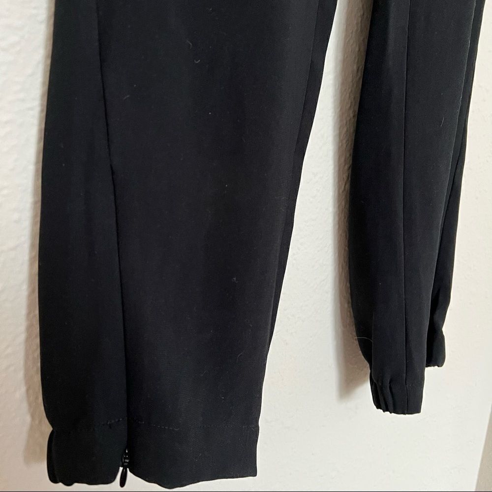 Kenneth Cole Black Ankle Zip Jogger Pants Size M