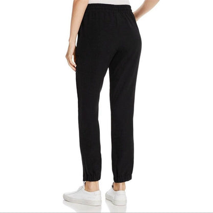 Kenneth Cole Black Ankle Zip Jogger Pants Size M