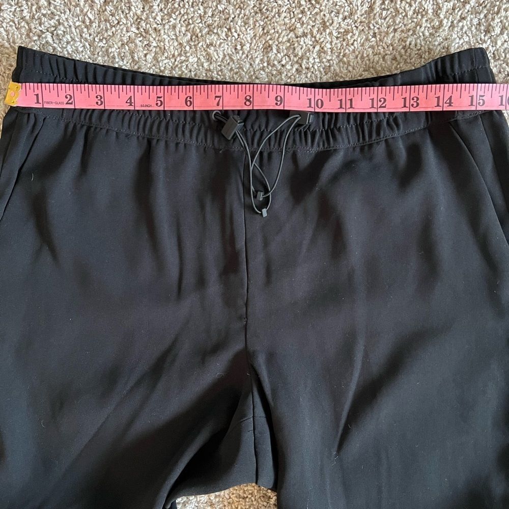 Kenneth Cole Black Ankle Zip Jogger Pants Size M