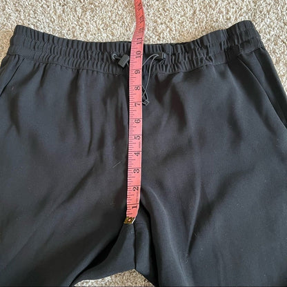 Kenneth Cole Black Ankle Zip Jogger Pants Size M