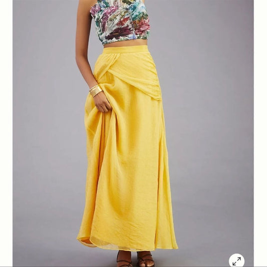 Anthropologie Hutch Shine Maxi Skirt