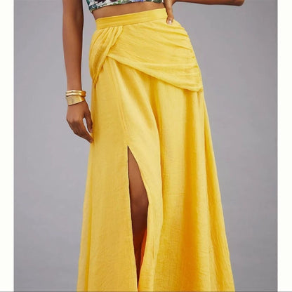 Anthropologie Hutch Shine Maxi Skirt