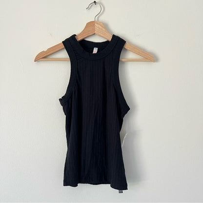 Free People Movement Black Blissed Out Ribbed Tank Top NEW Size XS