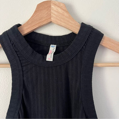 Free People Movement Black Blissed Out Ribbed Tank Top NEW Size XS