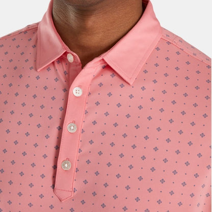 FootJoy Athletic Fit Deco Print Self Collar Pink Size XL