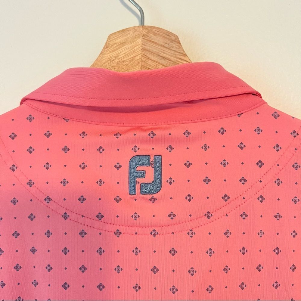 FootJoy Athletic Fit Deco Print Self Collar Pink Size XL