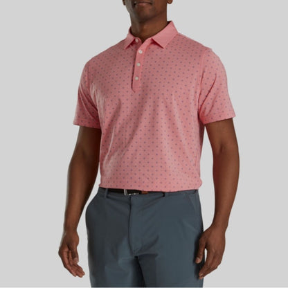 FootJoy Athletic Fit Deco Print Self Collar Pink Size XL