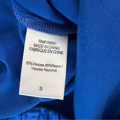 YFB Young Fabulous & Broke Satin Cargo Pants NEW Size Small in Royal Blue
