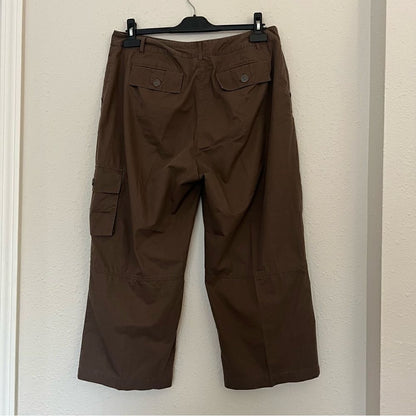 Chico’s Cropped Cargo Pants in Brown Size 2/ US 12