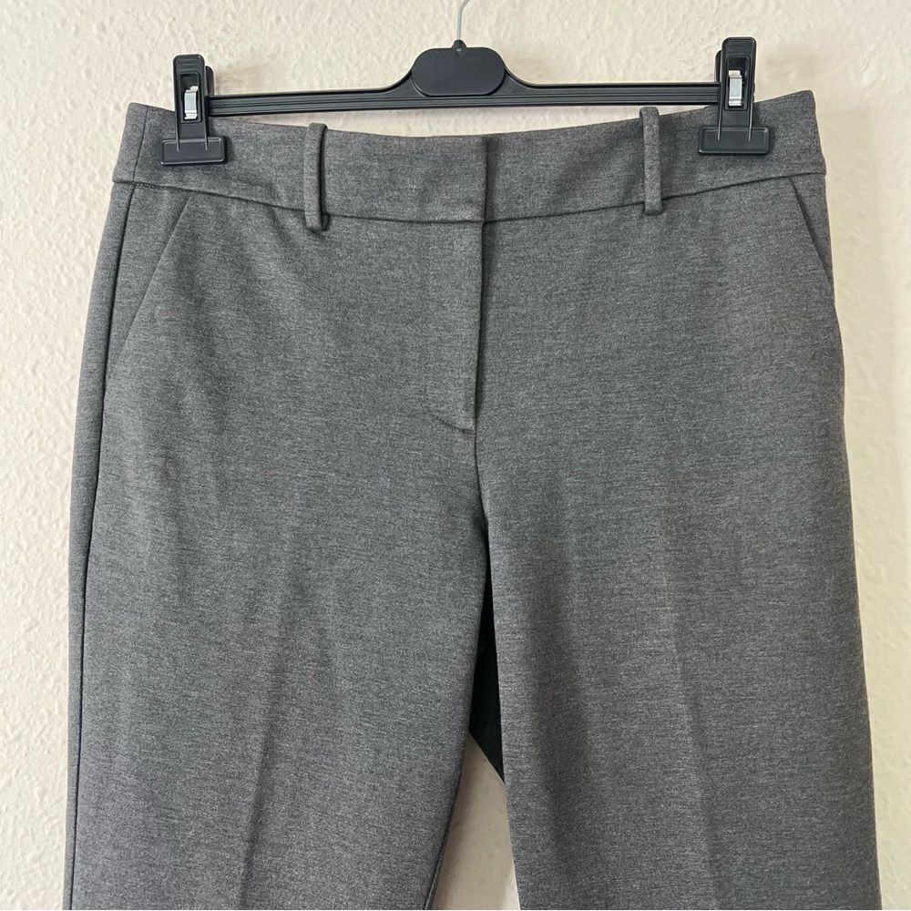 Talbots Soho Trouser Straight Leg Ponte Dress Pants in Gray Size 10