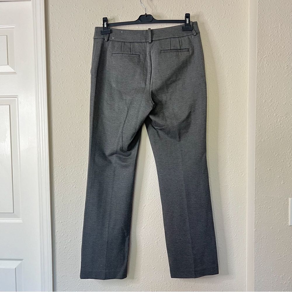 Talbots Soho Trouser Straight Leg Ponte Dress Pants in Gray Size 10