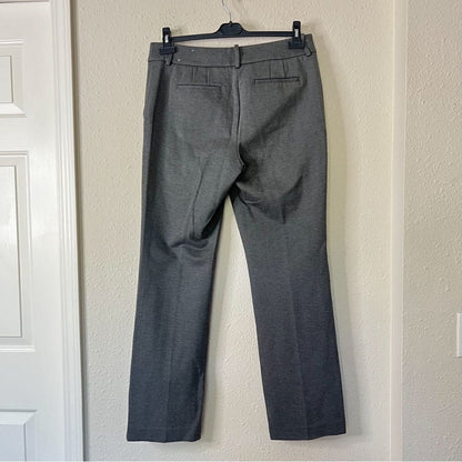 Talbots Soho Trouser Straight Leg Ponte Dress Pants in Gray Size 10