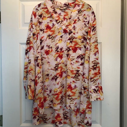 NWT Women’s Vowen V-neck Long Sleeve Tunic Top Size 1X