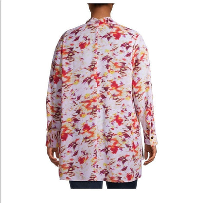 NWT Women’s Vowen V-neck Long Sleeve Tunic Top Size 1X