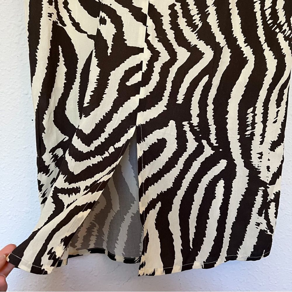 Anthropologie Corey Lynn Calter Zebra Maxi Dress NEW Size Small