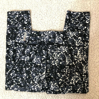 Zella Black & White Paint Splatter Capri Leggings Size S