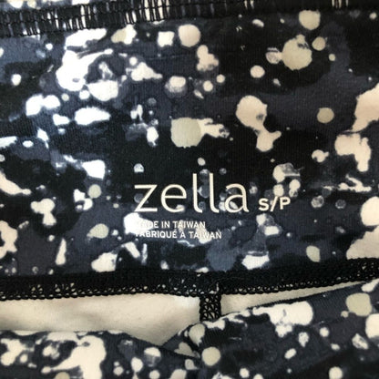 Zella Black & White Paint Splatter Capri Leggings Size S
